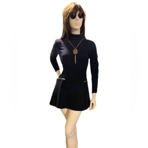 Parker Black Zip Up Mini Skirt, NWOT